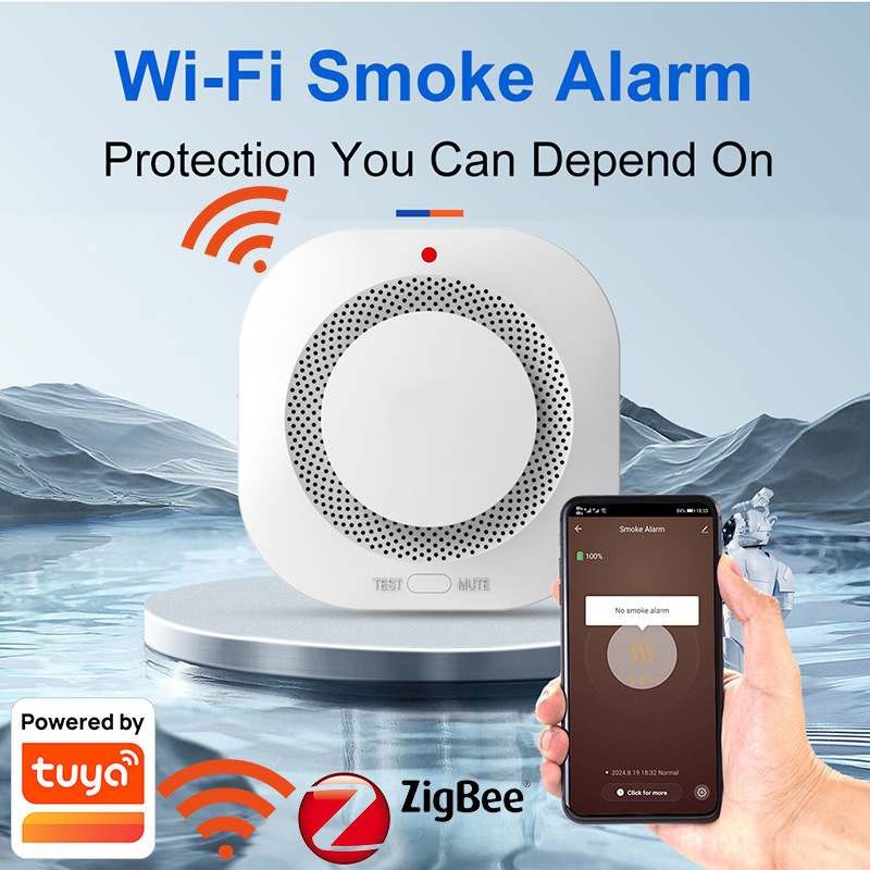 Smart Smoke Detector - Détecteur de fumée Tuya WiFi Zigbee