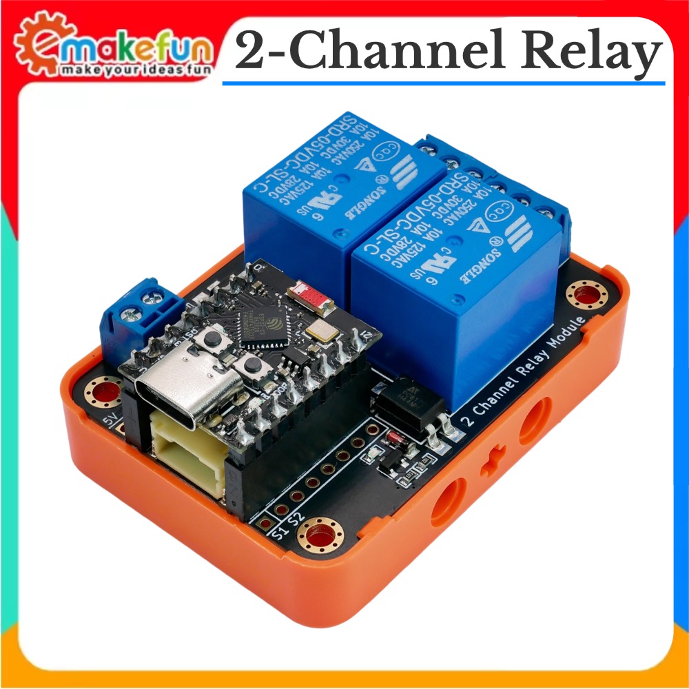 Smart Home Micro Bit - Module de relais 2CH, entrée 5V,