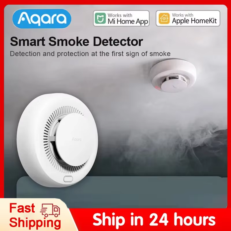 Smart Smoke Detector - Détecteur de fumée Aqara, alarme incendie,