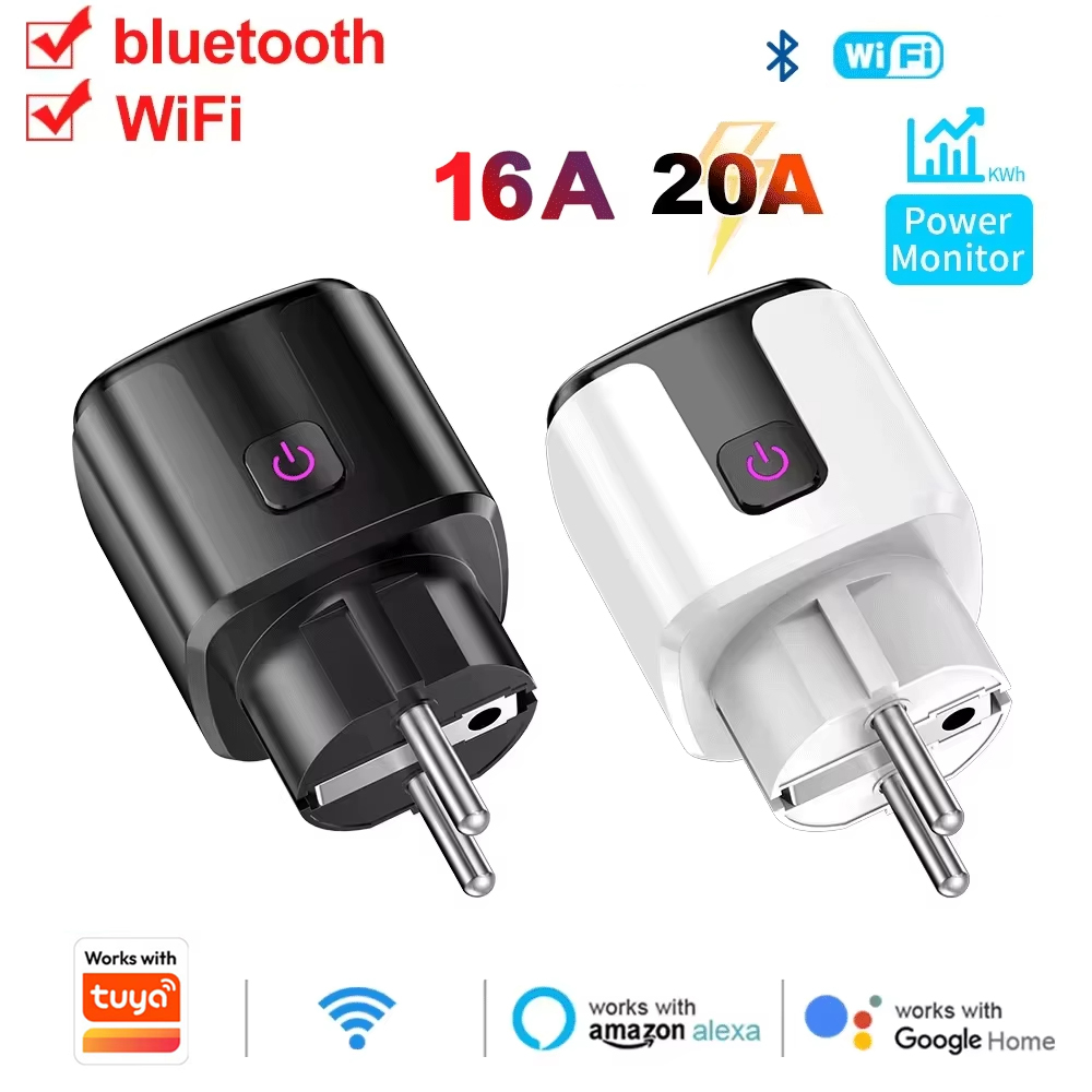 Smart Home Elements - Prise intelligente Wifi 20A AC100-240V, prise
