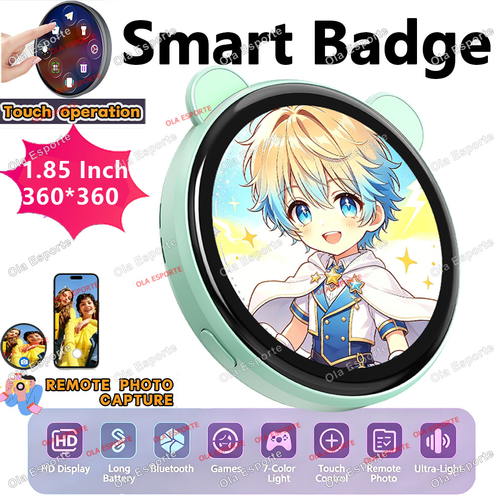 Smart Home Icon - Badge LED Tactile Anime 1,85 Pouces