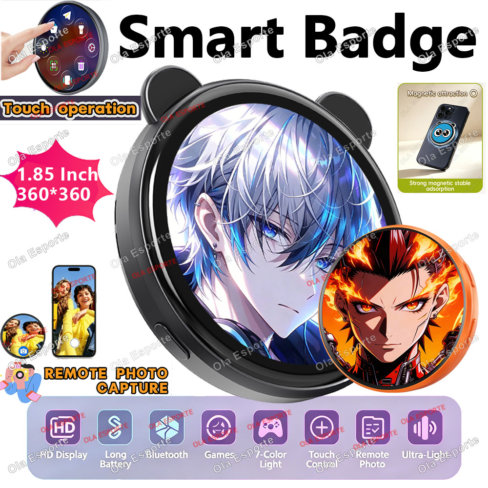 Smart Home Icon - Badge électronique intelligent à écran HD,