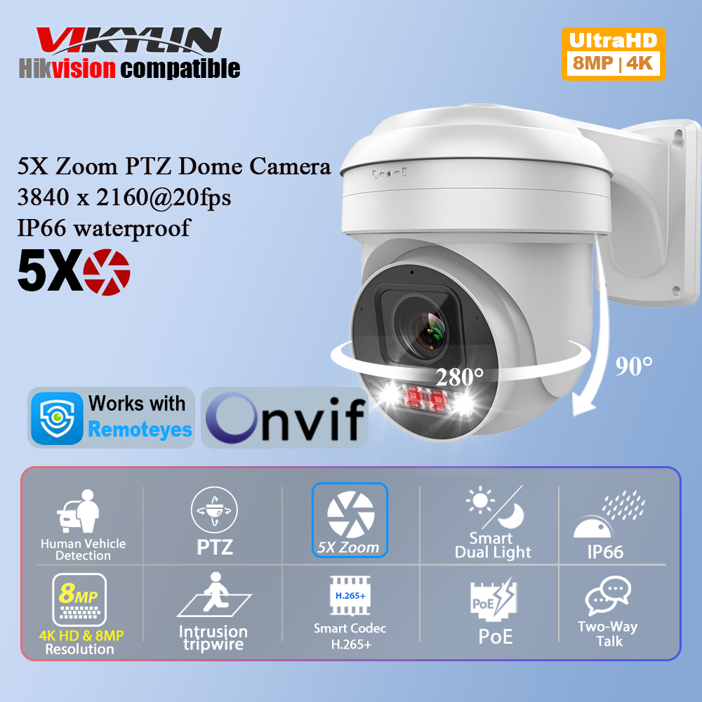 Homesmart Online - Caméra de sécurité IP Vikylin 8MP