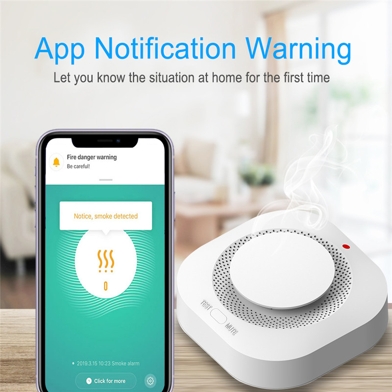 Tuya-Détecteur de fumée WiFi s - Smart Smoke Detector avis et prix