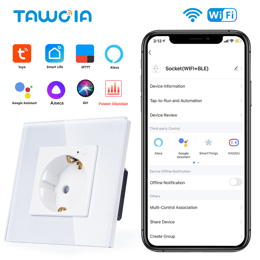 TAWOIA Wifi prise murale norme - Smart Home Elements avis et prix