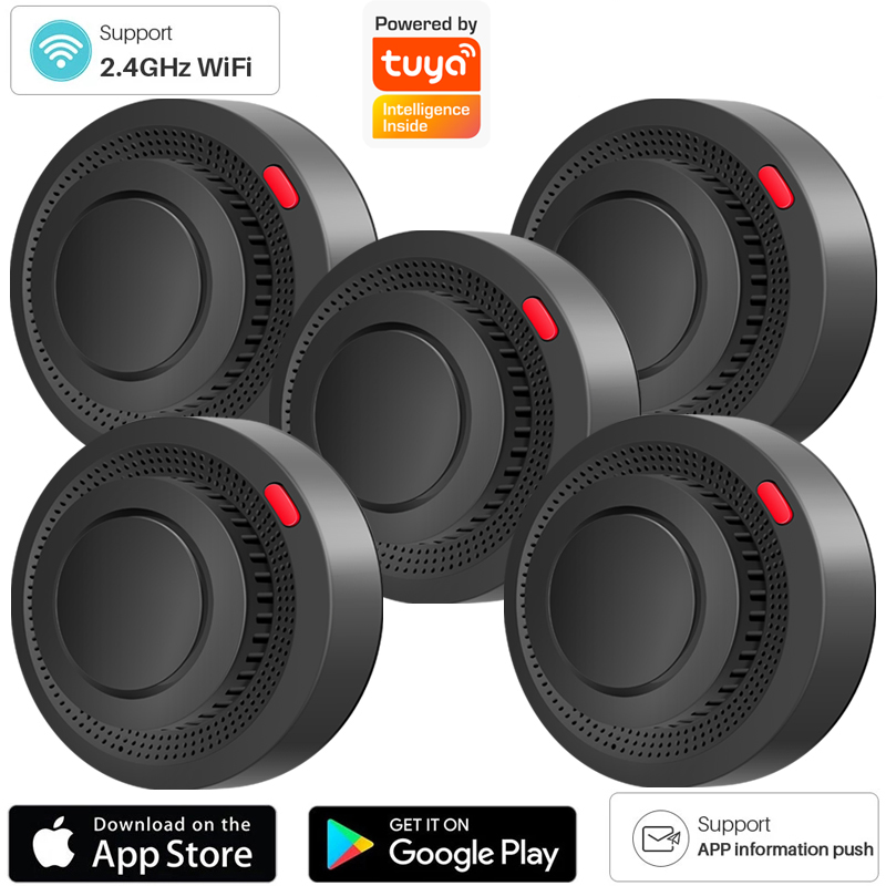Détecteur de fumée WiFi 2.4G,  - Smart Smoke Detector avis et prix